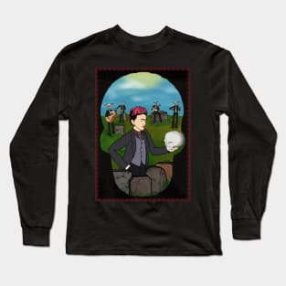 Frida and the Mariachi Band (with Border) Long Sleeve T-Shirt